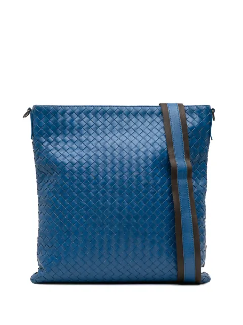 Bottega Veneta Pre-Owned 2012-2025 Nappa Intrecciato crossbody bag Blue 6AT2FYDJD2C6WFIY