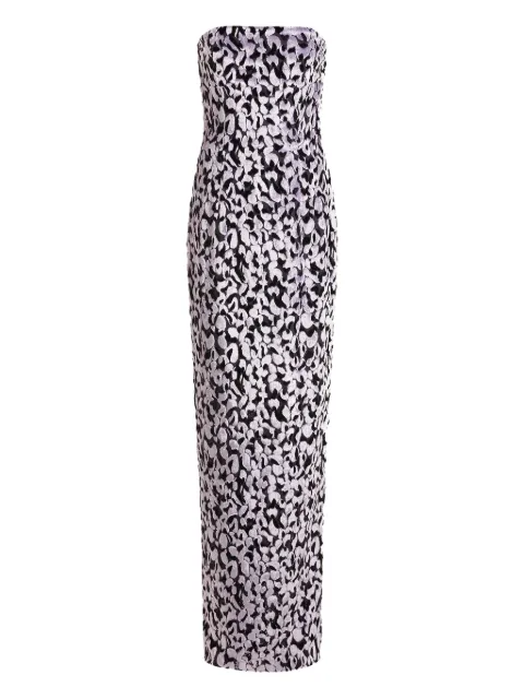 16Arlington Minelli devore strapless midi dress Purple DMD648SS2601