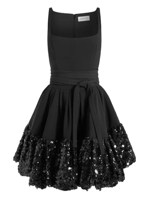 16Arlington Drina sequin belted mini dress Black DMN632SS2601
