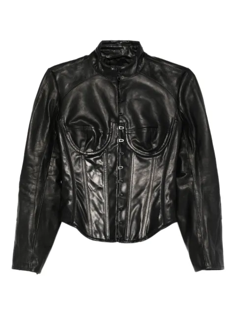 Balenciaga corset-style lace-up jacket Black 850491TOS17