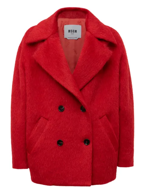 MSGM double-breasted coat Red 3942MDC1125780019