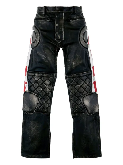 SAINT MXXXXXX quilted-panel pants Black SMHR80000066BLK