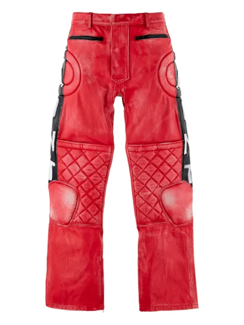 SAINT MXXXXXX quilted panelled pants Red SMHR80000067RED