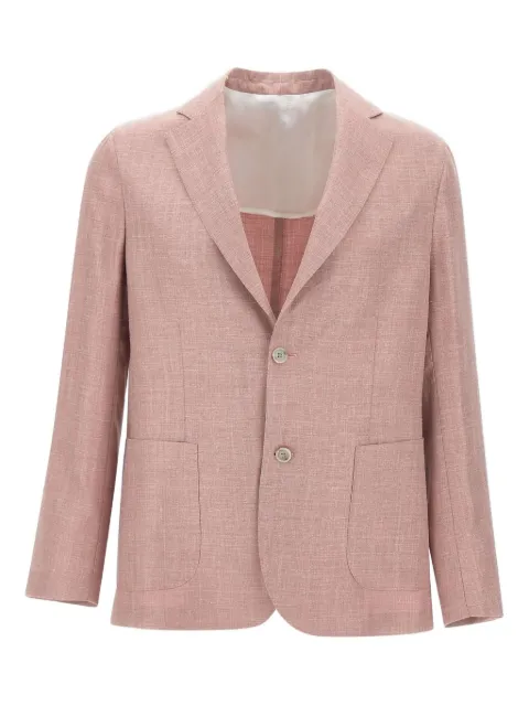Barba notched-lapels blazer Pink 480090005
