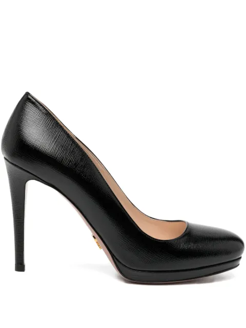 Prada Pre-Owned 120mm Saffiano pumps Black CSVM8860