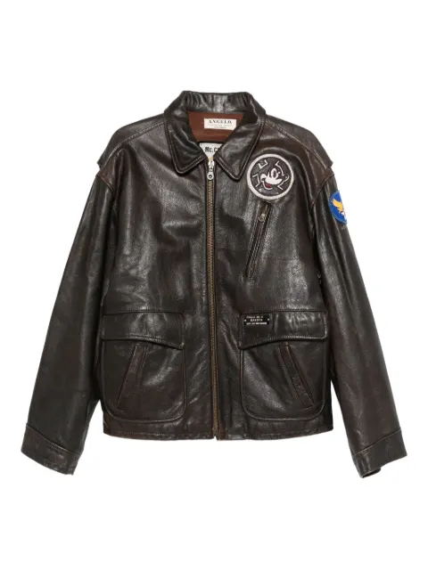A.N.G.E.L.O. Vintage Cult 1990s leather jacket Brown AN1500EW