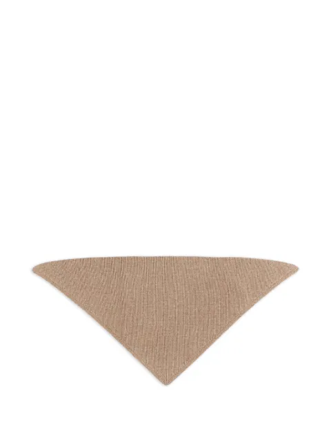 Studio Nicholson ribbed scarf Neutrals PYTHAGORASSN1515MERINOWOOLRIBOATMEAL