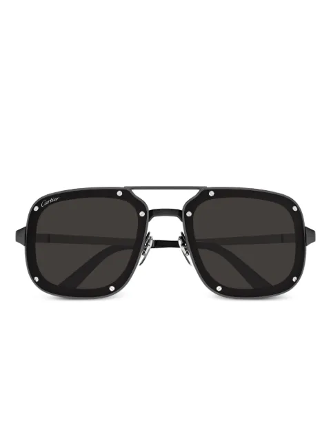 Cartier Eyewear pilot-frame sunglasses Black CT0194S004