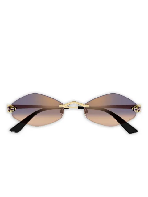 Cartier Eyewear Panthère geometric-frame sunglasses Gold CT0433S005