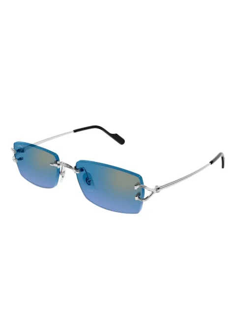 Cartier Eyewear rimless round-frame sunglasses Grey CT0550S007