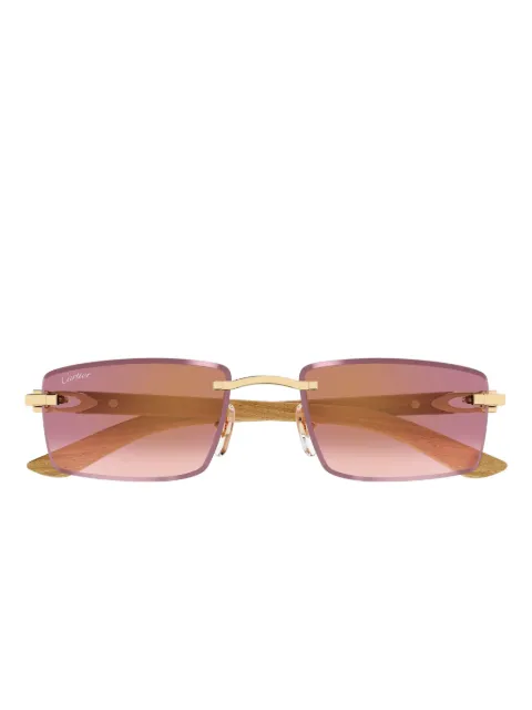 Cartier Eyewear rectangle-frame sunglasses Black CT0582S002