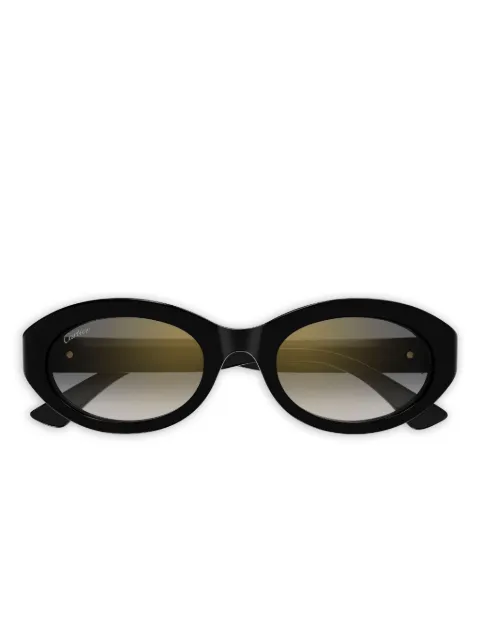 Cartier Eyewear oval-frame sunglasses Black CT0588S001