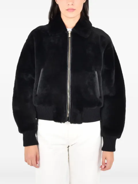 Max Mara zip-up bomber jacket Black 2526416012600