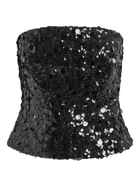 16Arlington sequin anieri top Black T419SS2602