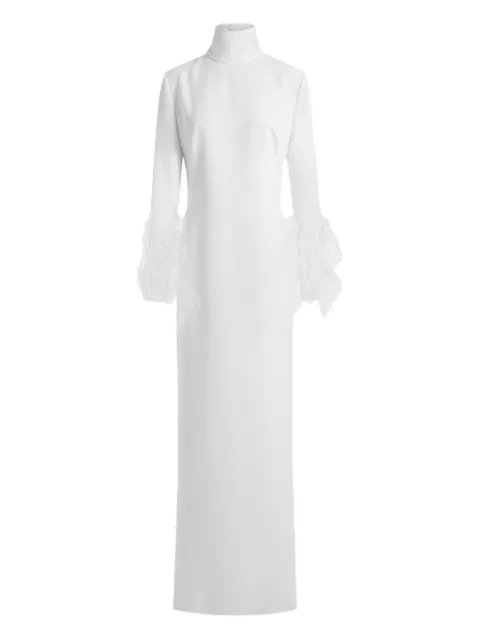 16Arlington Arios feather-trim gown White G113SS2602