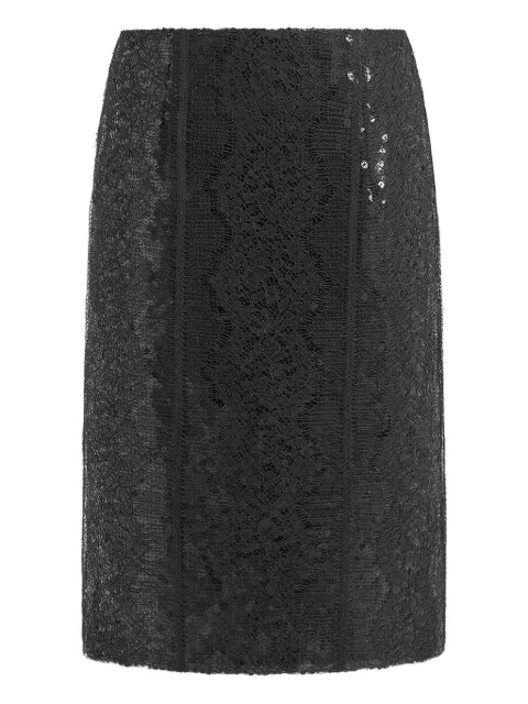 16Arlington Deoda sequin lace skirt Black SMD182SS2601
