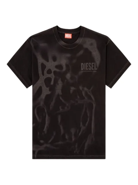 Diesel cotton T-shirt with laser print Black A199950LJBS