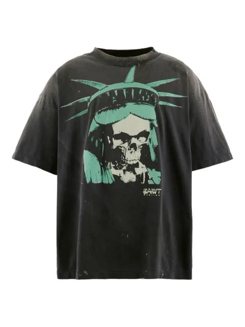 SAINT MXXXXXX graphic-print T-shirt Black SMHR10000C47