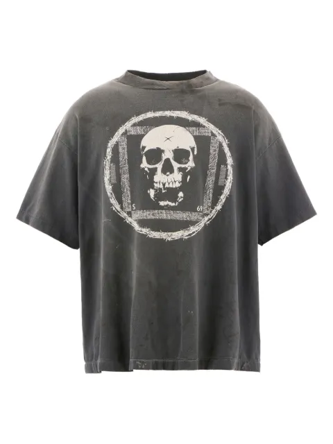 SAINT MXXXXXX skull-print T-shirt Black SMHR10000C16