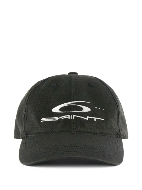 SAINT MXXXXXX logo-embroidered baseball cap Black SMHR10000091
