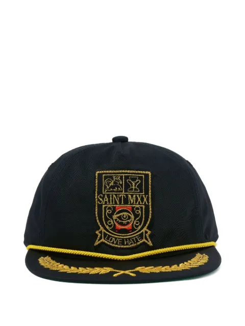 SAINT MXXXXXX logo-embroidered cap Black SMHR10000088