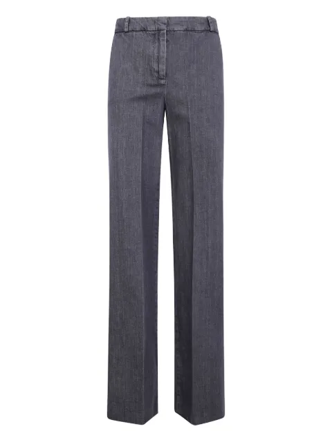 Kiltie pressed-crease cotton trousers Grey KP334FT5001