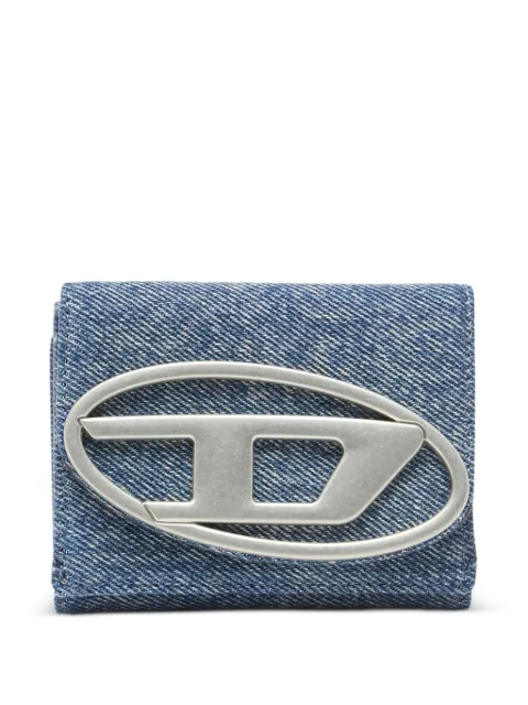 Diesel logo-plaque wallet Blue X09887P1730