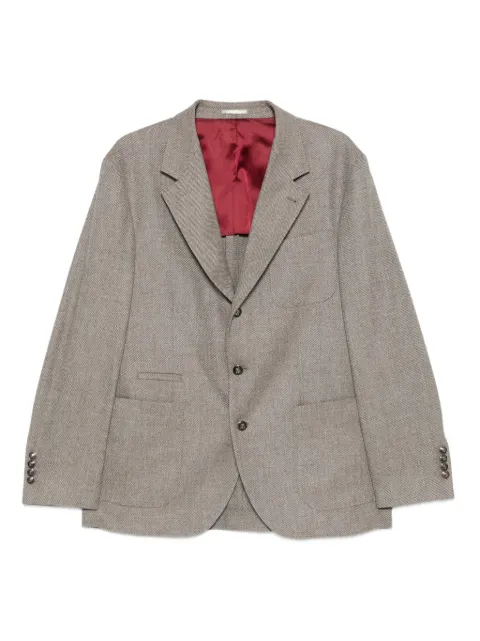 Brunello Cucinelli single-breasted blazer Grey MV4147BND7