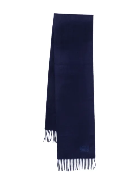 Paul Smith fringed-trim cashmere scarf Blue M1A150KT613