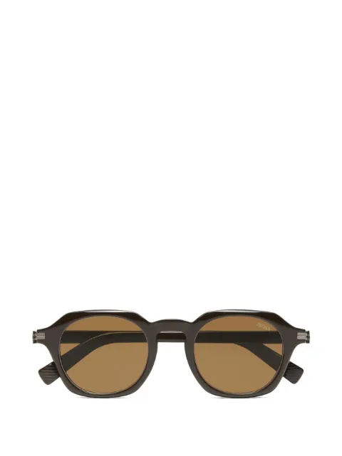 Zegna round-frame sunglasses Brown EZ02864748E