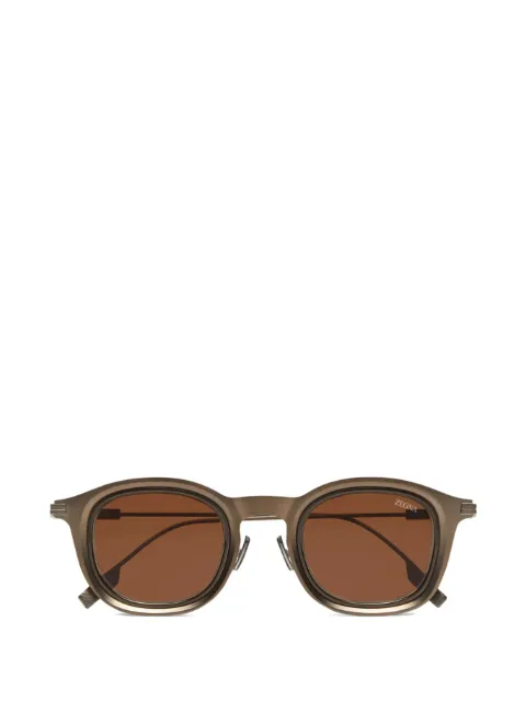 Zegna round-frame sunglasses Brown EZ02754635E