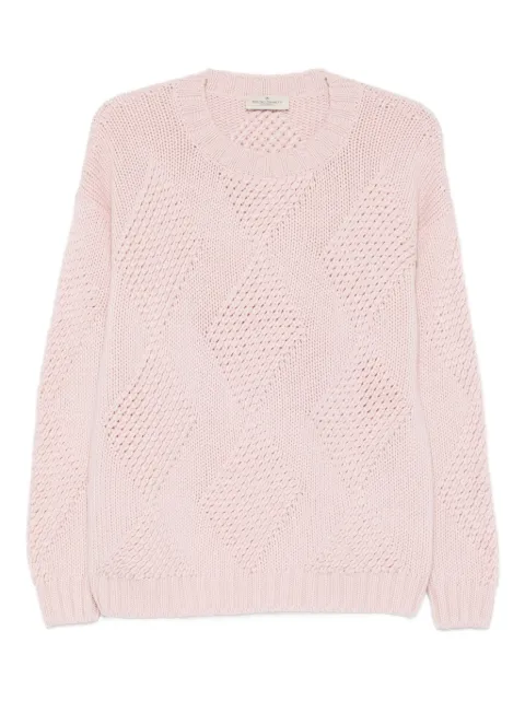 Bruno Manetti round-neck sweater Pink Q2C120