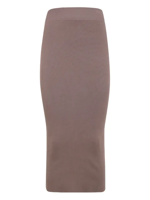ENTIRE STUDIOS ribbed-knit midi skirt Neutrals UNW2511074TN
