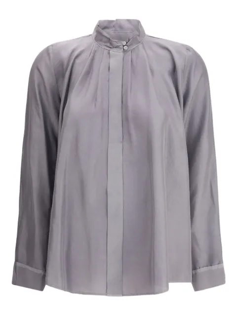 Forte Forte crater-collar button shirt Grey 14381MYSHIRT