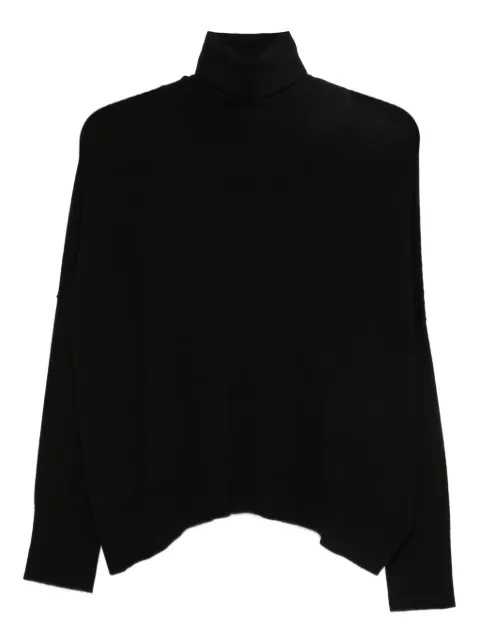 LABORATORIO CAPRI roll-neck knitted sweater Black JO1002