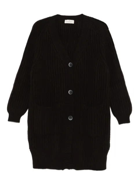 Bruno Manetti ribbed-knit cardigan Black Q2B123