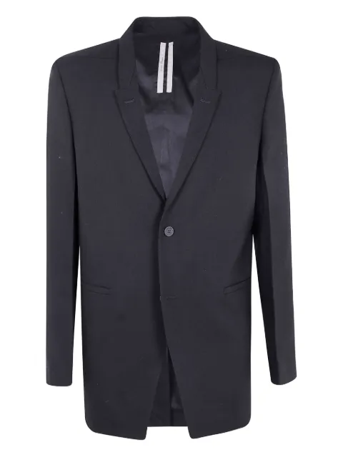Rick Owens single-breasted jacket Black RR02E1721WGP