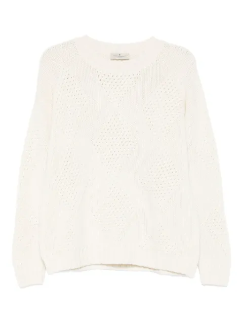 Bruno Manetti open-work sweater White Q2C120