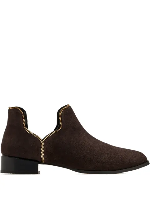 Senso zip-detail boots Brown BAILEYIX