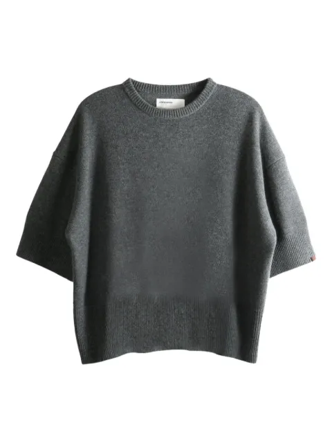 extreme cashmere short-sleeve cashmere jumper Grey 43309801TU01