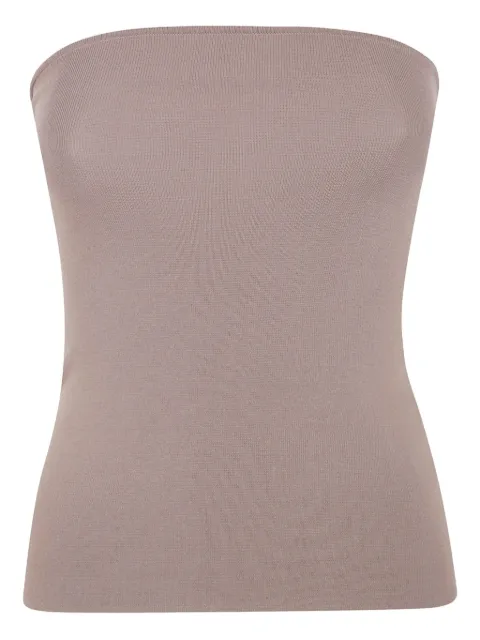 ENTIRE STUDIOS ribbed-knit strapless top Neutrals UNW2511069TN