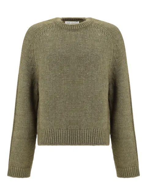 OUR LEGACY round-neck sweater Green MM4253TF