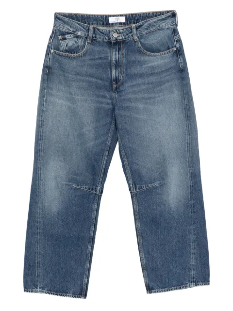 Les Temps des Cerises detailed denim wide-leg jeans Blue JFMADIEKW6200
