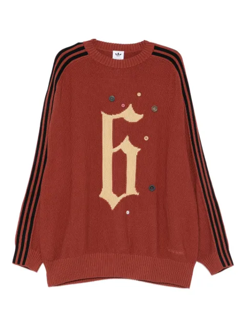 adidas x Song for the Mute ADI006 button-embellished jumper Red KC0327