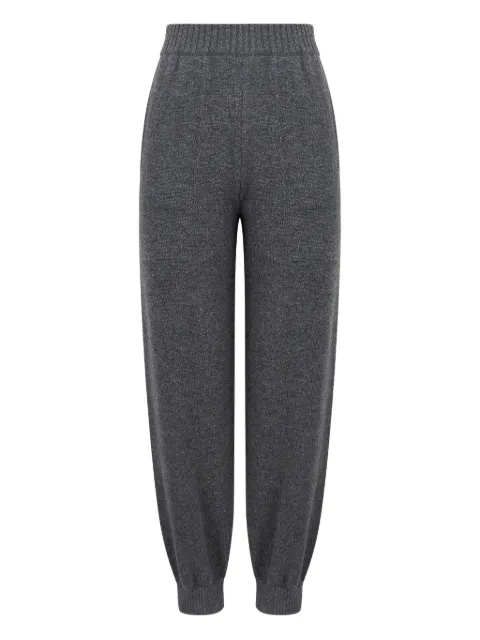 MSGM elasticated-waist wool track pants Grey 3941MDP190257785