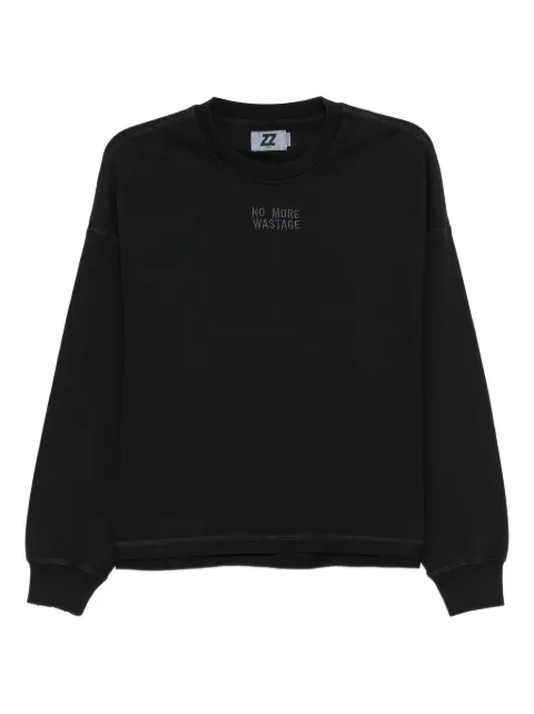 izzue embroidered long-sleeved sweatshirt Black IZXSWW00454X