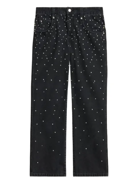 MARANT ÉTOILE Brinsa gradient-studded jeans Black PA0617FAC3H02E