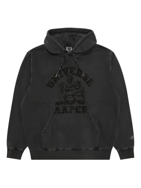 AAPE BY *A BATHING APE® graphic hooded sweatshirt Black ASWC369XXP