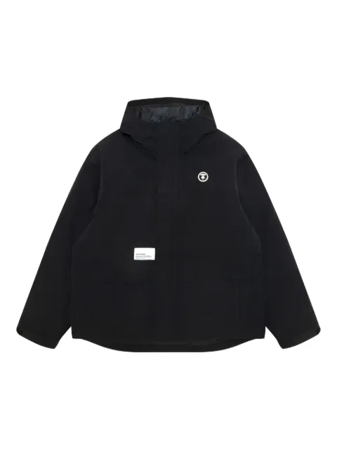 AAPE BY *A BATHING APE® logo hooded jacket Black ADN7731XXP