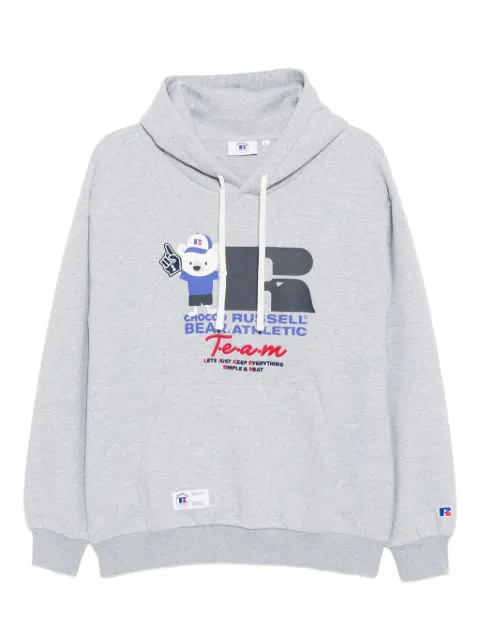 CHOCOOLATE x Russell Athletic graphic-print hoodie Grey B1XSWM00227X